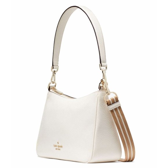 New Kate Spade Rosie Shoulder Bag Pebbled Leather Parchment Multi - Picture 3 of 4